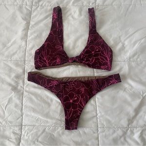 *SOLD* Acacia Swimwear Neon Paradise Bikini Set